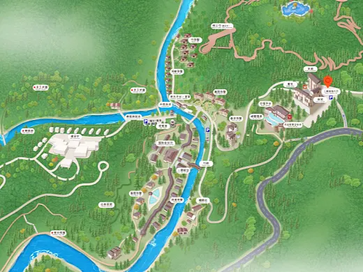 西吉结合景区手绘地图智慧导览和720全景技术，可以让景区更加“动”起来，为游客提供更加身临其境的导览体验。